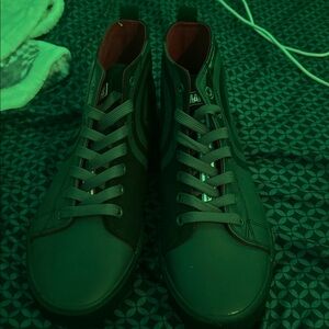 Black High-Top captain America sneakers